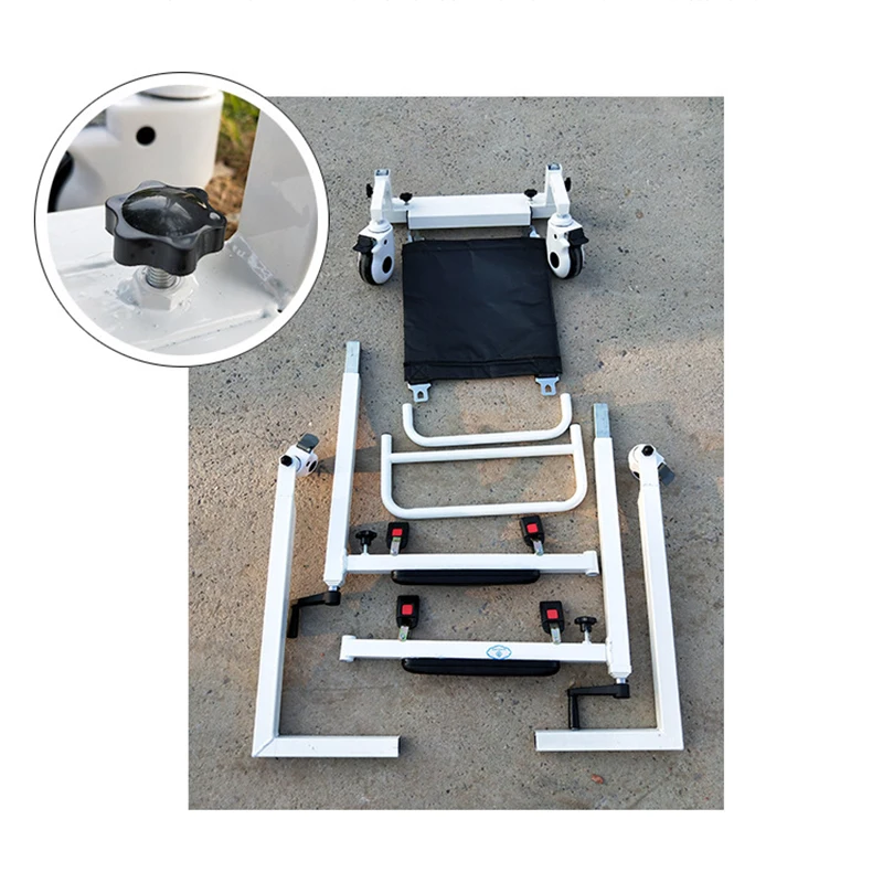 New Design Hydraulic Manual Lift Home Hospital Nursing Home Mobile Detachable Elderly Patient Manual Lift Shift Machine