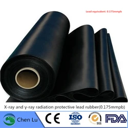 Direct selling radiological protection 0.175mmpb lead rubber high quality x-ray radiation protective materials