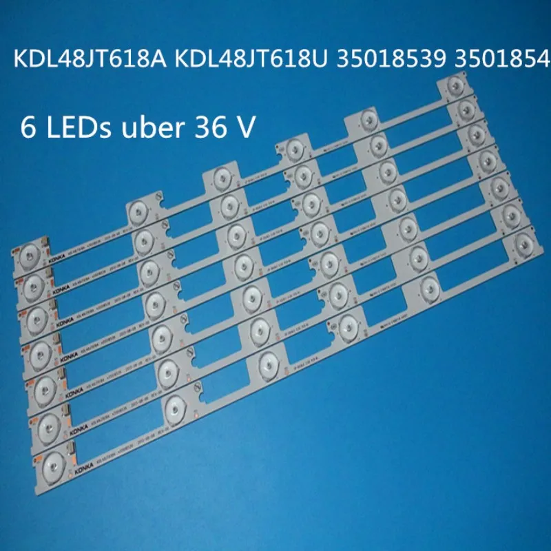 

40 Pieces/Lot New LED Backlight Bar for TV KDL48JT618A KDL48JT618U 35018539 35018540 6 LEDS*6V 442mm