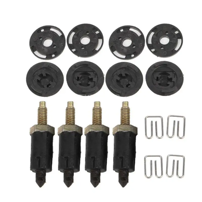 16 Pcs/Set HDI Engine Cover Clip Bolt Bonnet Round Hood Kit Fit For Peugeot 207 406 607 206 Citroen Berlingo C4 C5 New C45