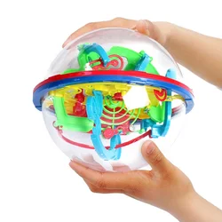 3D Maze Ball Mini Magic Puzzle Intelligence & Idea Perplexus Maze Game Labyrinth IQ Gifts Display Stand for Kids and Adults