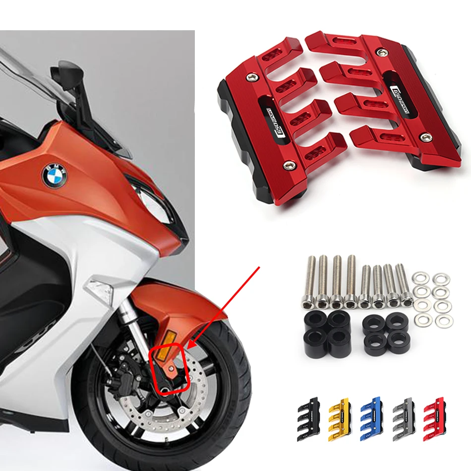 For BMW C650 sport C650sport Motorcycle CNC Accessories Mudguard Side Protection Block Front Fender Anti-Fall Slider