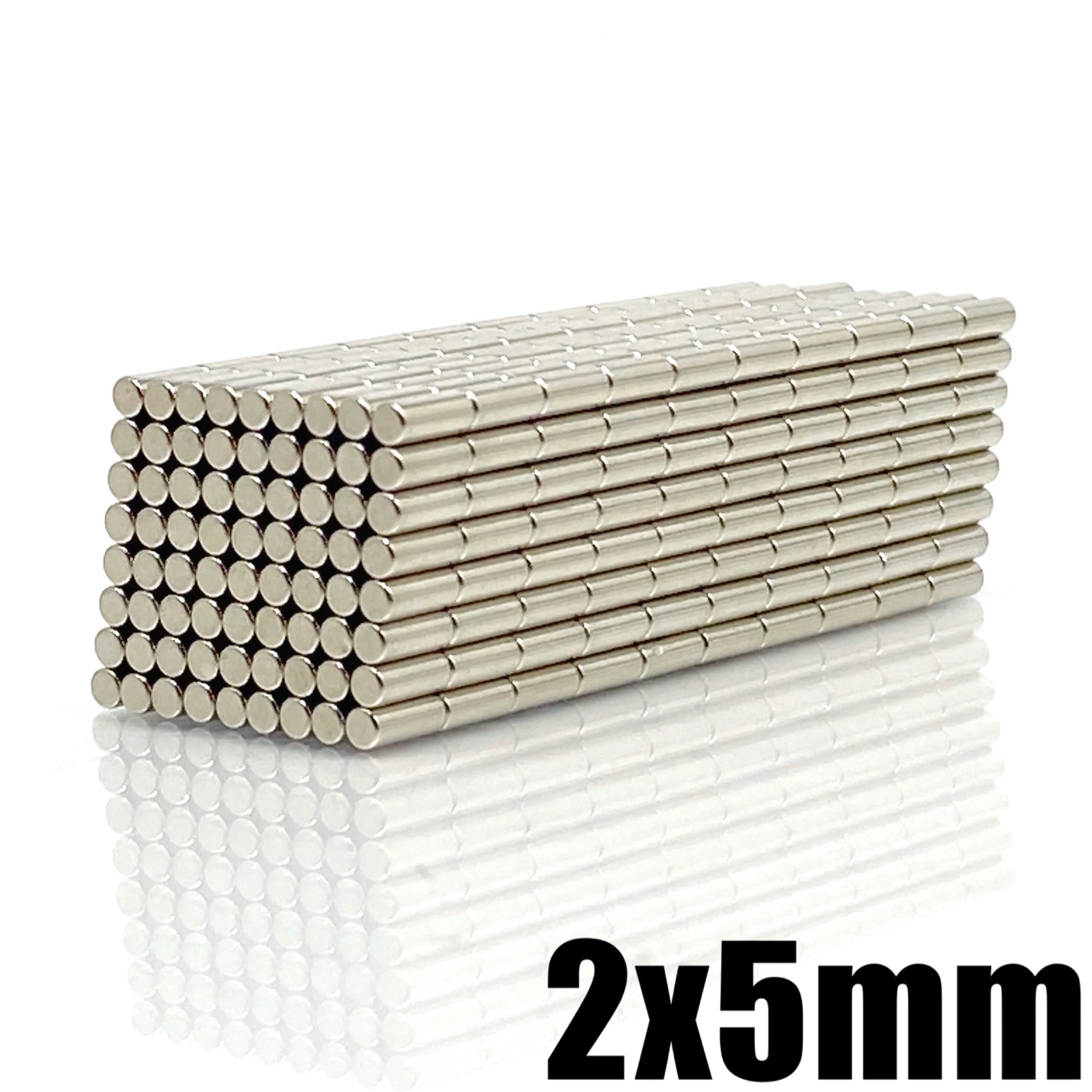 50~2000pcs 2x5 mm Powerful Magnets Disc 2mm x 5mm Permanent Small Round Magnet 2x5mm Thin Neodymium Magnet Strong 2*5 mm