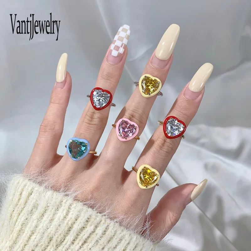 

Real 925 Silver Rings Sterling Created Gemstone Moissanite Citrine Topaz Pink Quartz for Women Wedding Party Christmas Gift