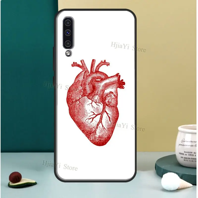 Human Heart Anatomy Case For Samsung A21S A20e A11 A31 A41 A51 A71 A50 A70 A30 A02 S A12 A32 A42 A52 A72 Coque