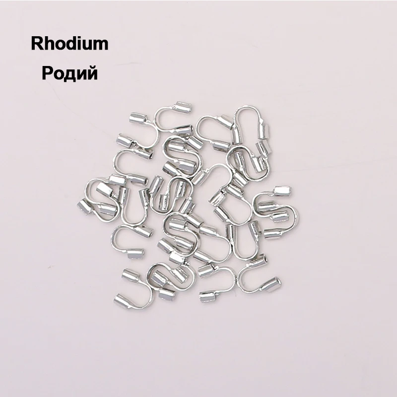 100 stücke/lot 4,5 x4mm Draht Protektoren Draht Schutz Wächter Protektoren loops U Form Zubehör Haken Für Schmuck, der – Detail 2