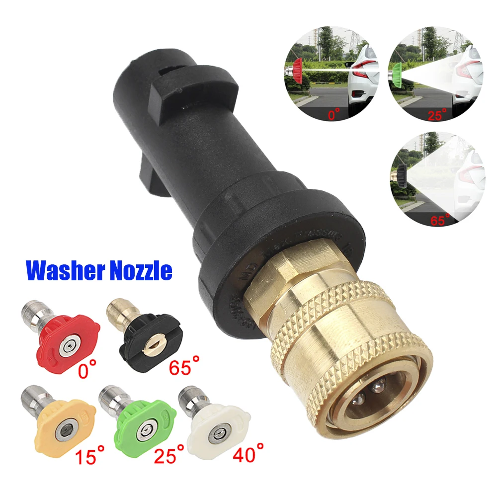 

Car Washer Nozzles For Karcher K K2 K3 K4 K5 K6 High Pressure Gun Foam Clean Tool Adapter 12mm Motorcycle Automobile Accessories