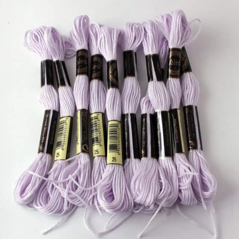 NEW 35 colors Cross stitch thread Embroidery Thread Floss Sewing Skeins Craft DIY Bracelet braided