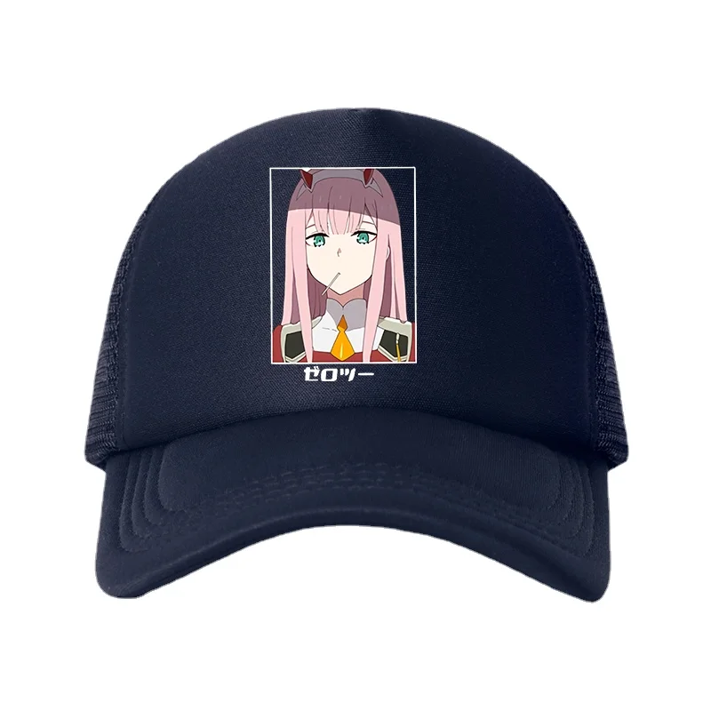 

Darling In The Franxx Anime Unisex Cap Mesh Baseball Cap Adjustable Snapback Hats Forbaseball Cap for Men