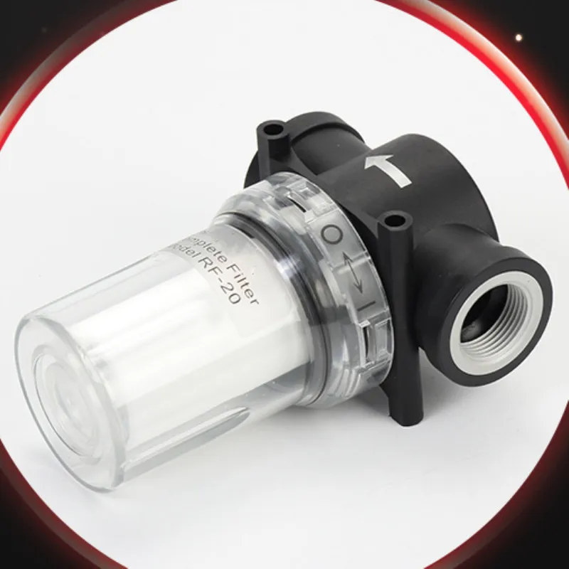 Vacuum filterRF15/20 vacuum pump filter large flow negative pressure vacuum air source filter Painb type