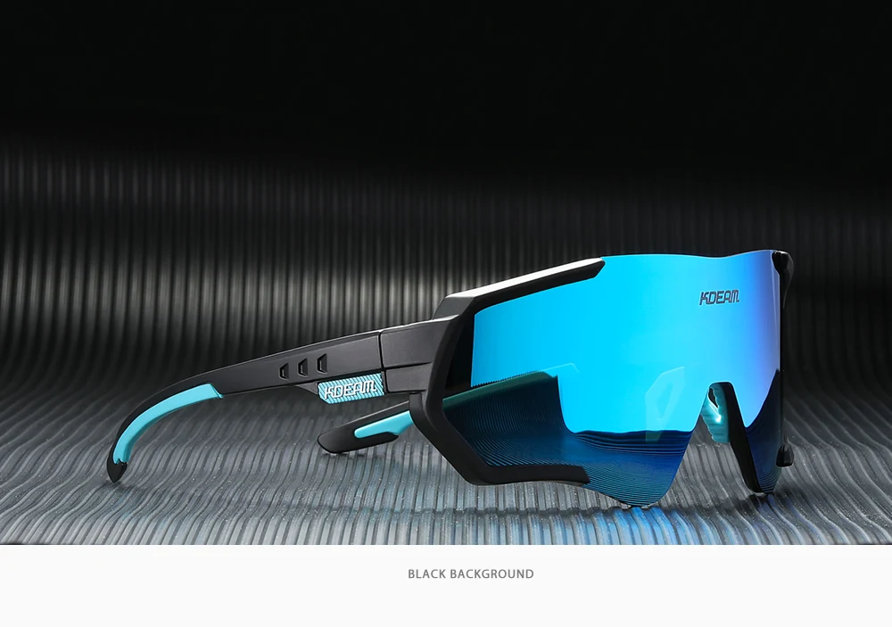 KDEAM Outdoor Sports Herren Sonnenbrille TR90 Polarisierte Sonnenbrille Flash Real Coating Sonnenbrille KD714 CE – Detail 16