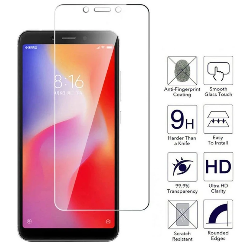 Vidrio Protector 999D para Xiaomi Redmi 5 Plus 5A Go 6 6A S2 7A, Protector de pantalla templado, película de cristal para Redmi Note 5 5A 6 Pro K20