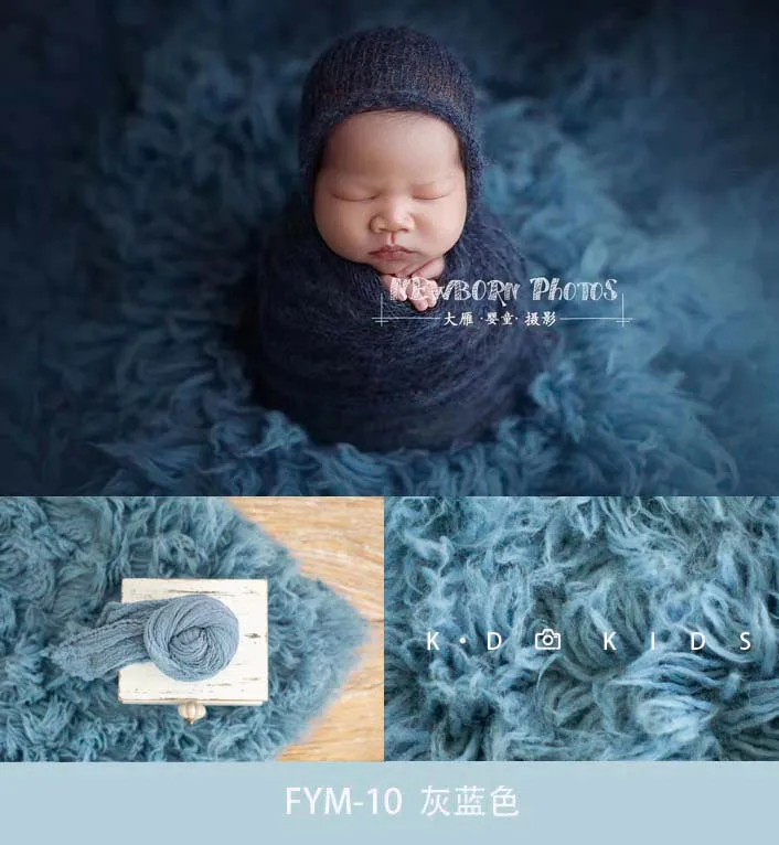 150x90cm Newborn Photography Background Flokati Curly Greek Wool Blanket Baby Photo Shoot Props Boy Girl Fotografie Accessoires