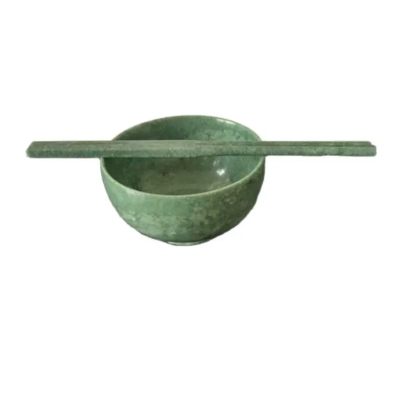 China Natural Jades Hand-Carved Jades Chopsticks And Bowls