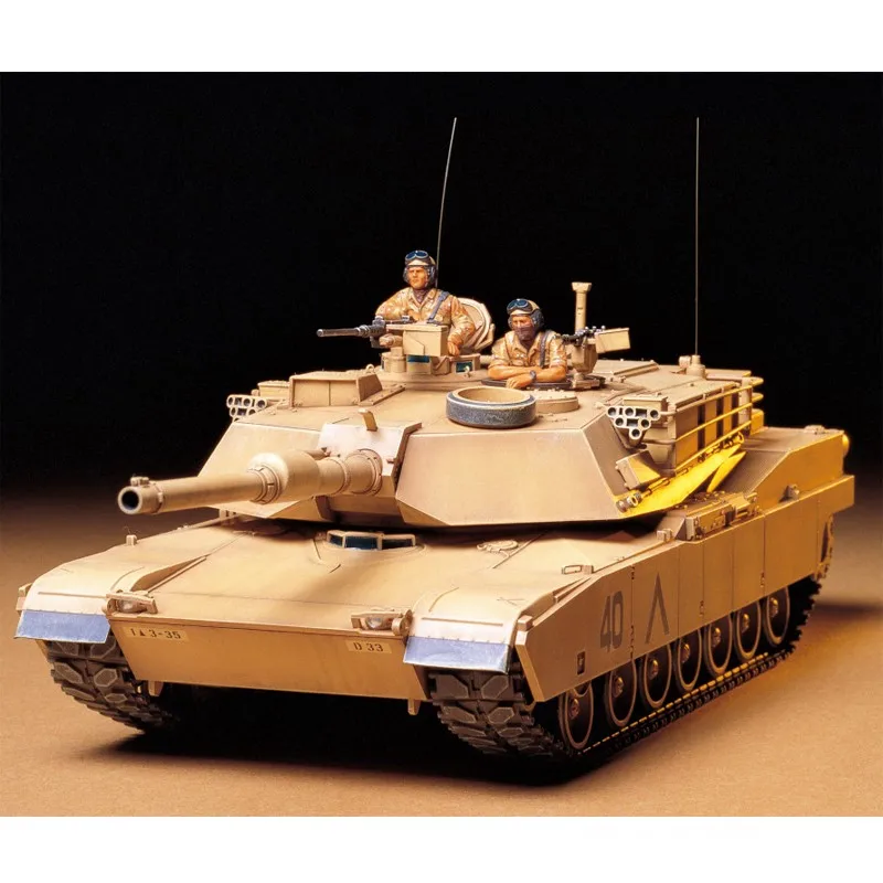 Modello di assemblaggio in plastica Tamiya-35156 1/35 American M1A1 Abrams Carro armato da battaglia principale Collezione per adulti Kit di montaggio fai da te