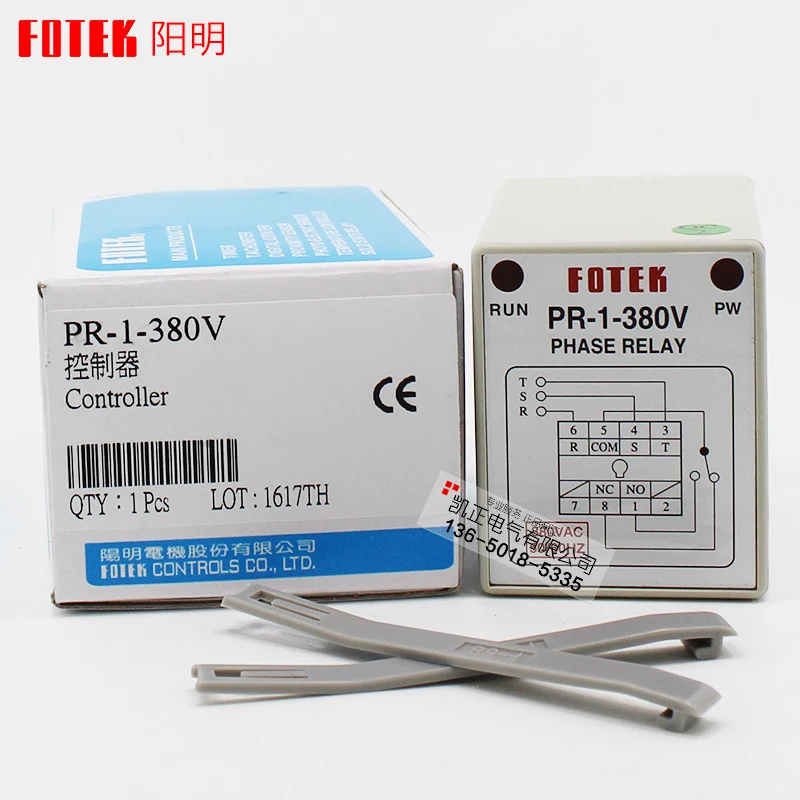 

Original authentic FOTEK Taiwan phase sequence protector reverse phase protector PR-1-380V controller