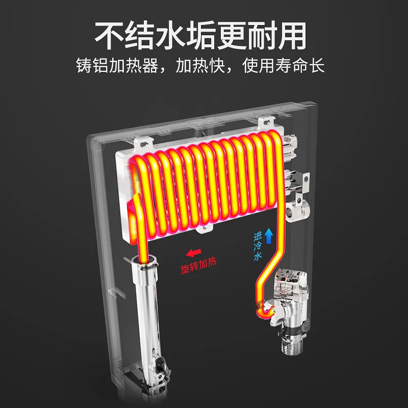 S16H ترموستاتي أدوات المطبخ تخزين المياه الصغيرة سخان مياه المطبخ الساخن