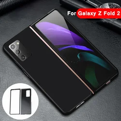 2pcs Front Back Case for Samsung Galaxy Z Fold 2 Transparent Black Hard PC Phone Case for Galaxy Z Fold 2 5G Cases Cover