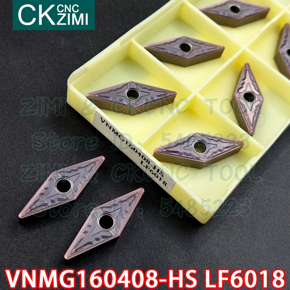 VNMG160408-HS LF6018 VNMG 160408 HS LF6018 كربيد إدراج الخارجية تحول إدراج أداة مخرطة معدنية باستخدام الحاسب الآلي أداة لالفولاذ المقاوم للصدأ