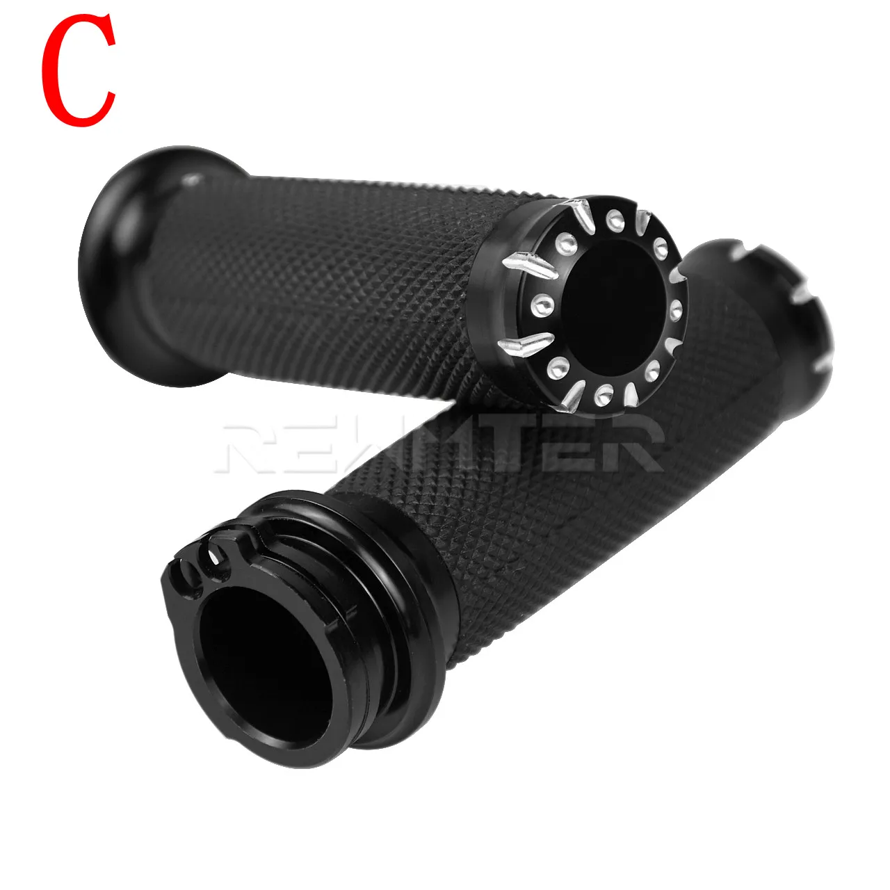 Motorcycle CNC Handlebar Hand Grip 1\'\' 25mm Handle Bar Grips For Harley Sportster XL 883 1200 Touring Dyna Softail Road King