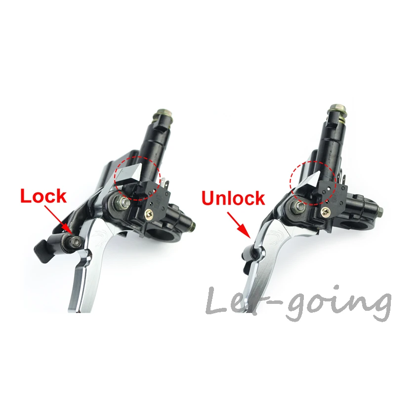 Moto Locking Brake Clutch Lock Master Cylinder Lever Holding for Quad Bike ATV 50cc 110cc 150cc Front Left  7/8\