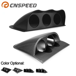 Universal 2 inch 52mm dash board dual Triple gauge pod black carbon Fiber color Gauge Pod Mount Holder