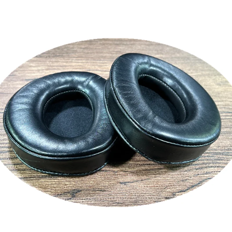 Substituição almofadas de orelha de pele carneiro bandana para sennheiser hdr160 170 180 190 fone ouvido almofadas travesseiro almofadas de ouvido capa copos