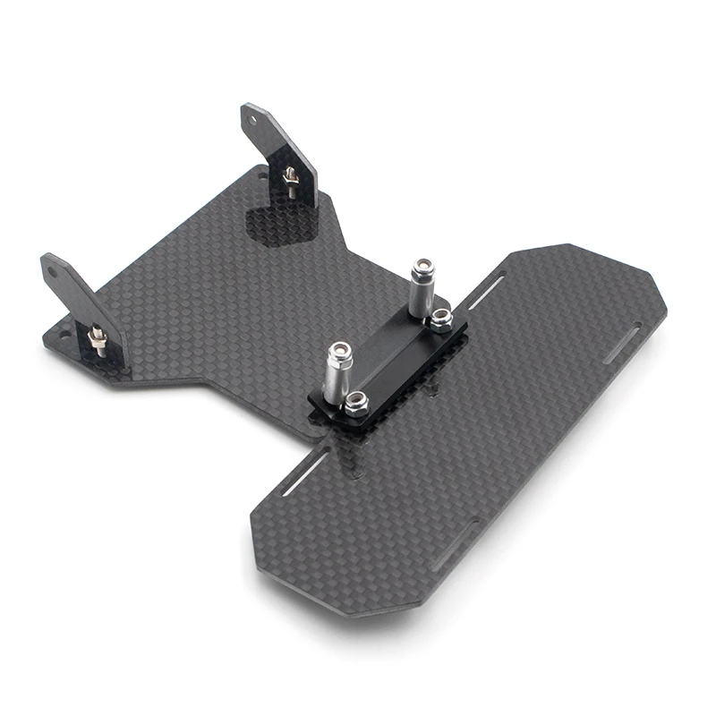 KYX Carbon Fibre Modified Forward Battery Tray Set DIY for Crawler Car Axial SCX10 90046 90047