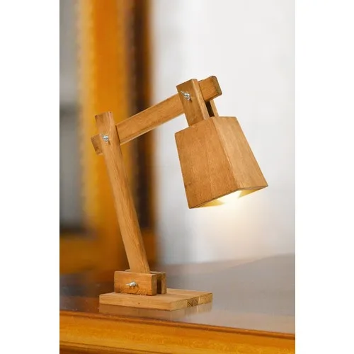 Lampe de maison Antique en bois naturel, travail manuel, couleur noyer, réglable, pour Table, bureau, livre