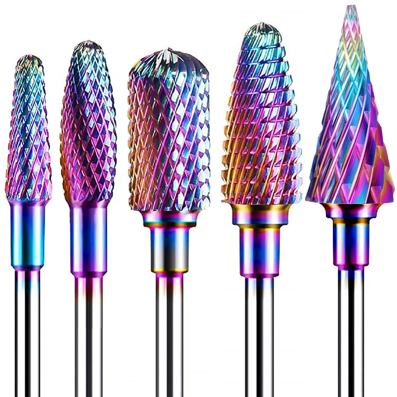 Tungsten Carbide Nail Drill Bits For Electric Drill Manicure Machine  Accessories Nail Drill E-file 3/32