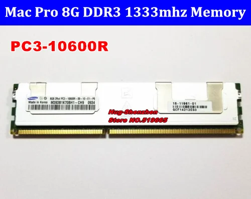 

for MACPRO MEMORY 8G DDR3 PC3-10600R mac pro 8GB DDR3 10600 RAM for Mac Pro 2009-2012 MC560 MC561