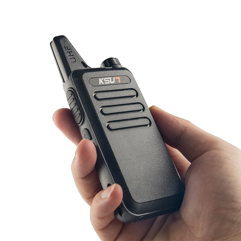 2pcs/lot KSUN Mini Walkie Talkie Two-way radio Set UHF 400-470MHz 16CH walkie-talkie Radio