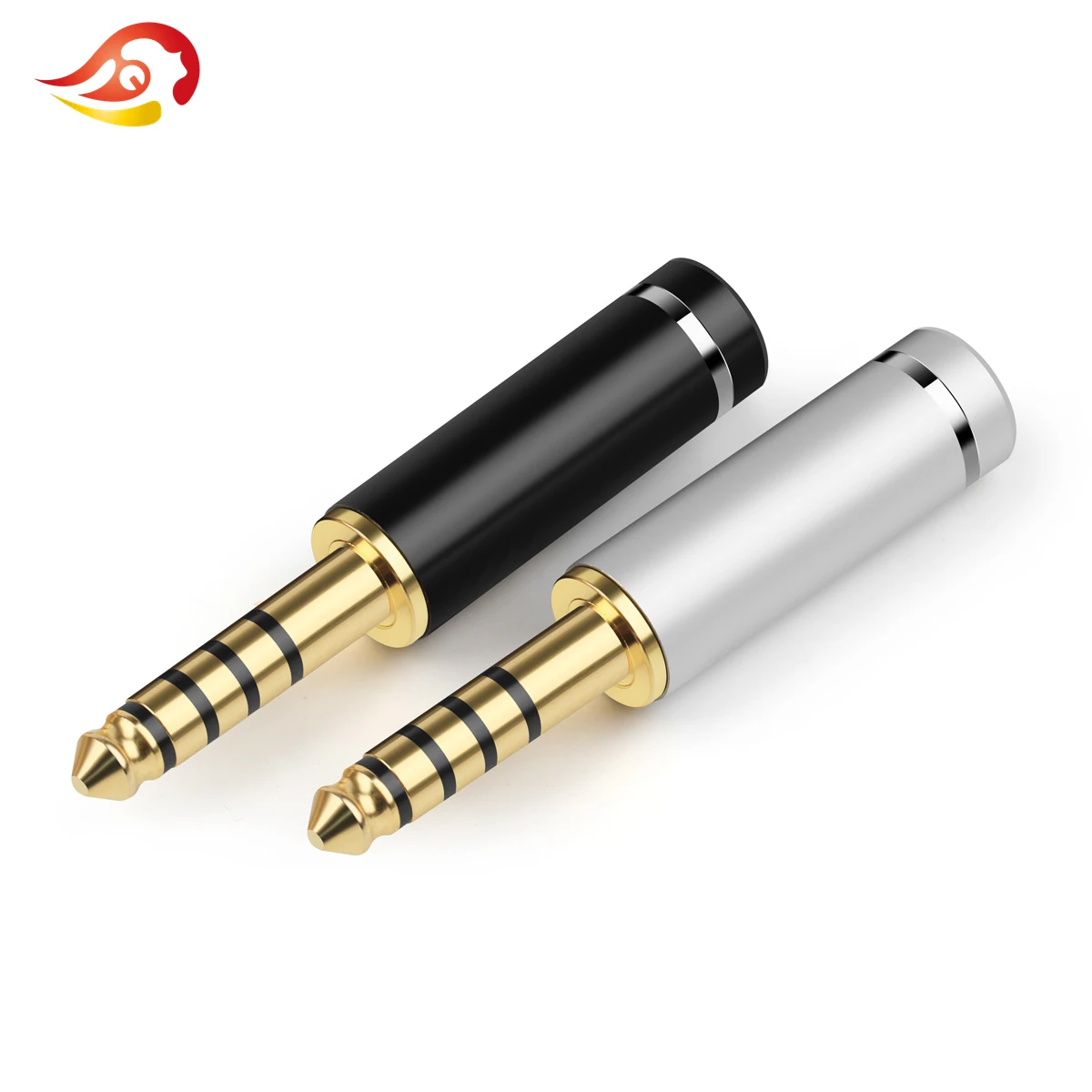 QYFANG 4.4mm 5 Pole NW-WM1ZA Earphone Plug 4-Layer Gold Plated Copper Audio Jack HiFi Headphone Wire Connector Metal Adapter