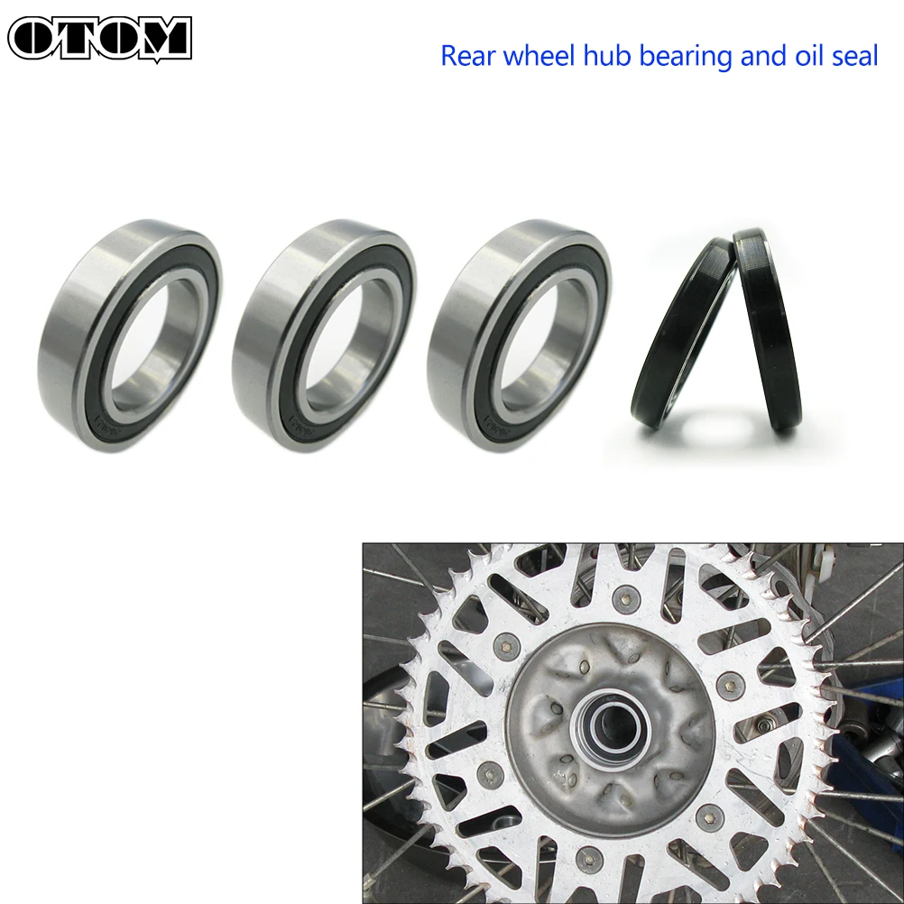 OTOM Motorcycle Front Rear Wheel Hub Oil Seal Bearing Set 6904 6905 For HONDA CRF CRF250R CRF450R CRF250X CRF450RX CRF450L CR500