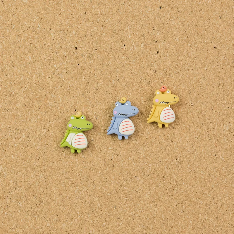 Cartoon crocodile dinosaur animal pushpin creative nail cork wall nail photo wall nail press pin pin