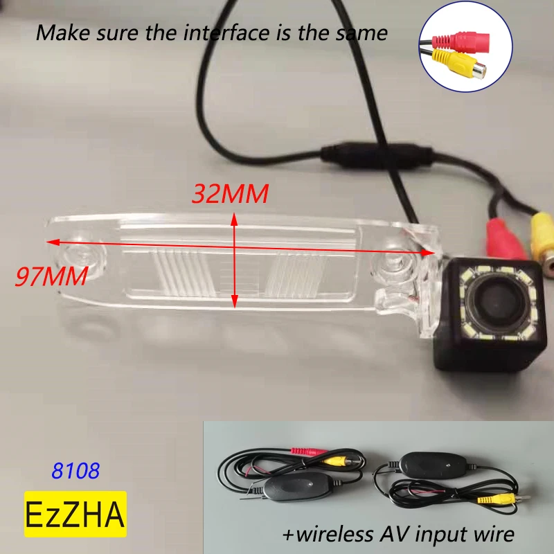

HD Беспроводная Автомобильная CCD задняя камера 4 8 12 светодиодов динамическое/фиксированное ночное видение для Kia Sportage SL Sportage R K3 2011 2012 2013 2014