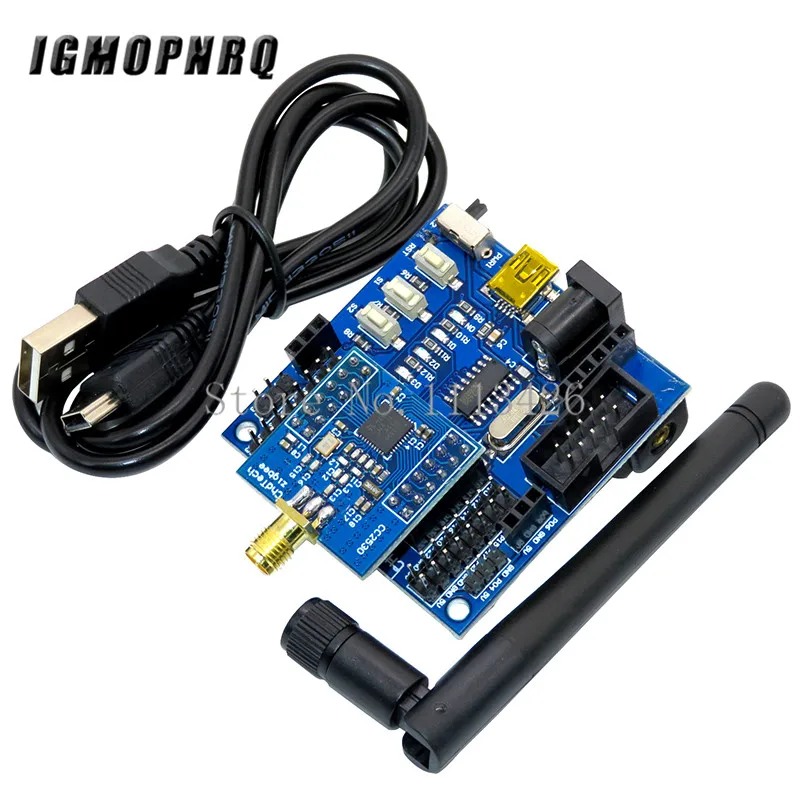 CC2530 Zigbee Modulo UART Wireless Bordo di Centro + Nodo Sensore Battiscopa Bordo di Sviluppo CC2530F256 Porta Seriale Senza Fili 2.4GHz