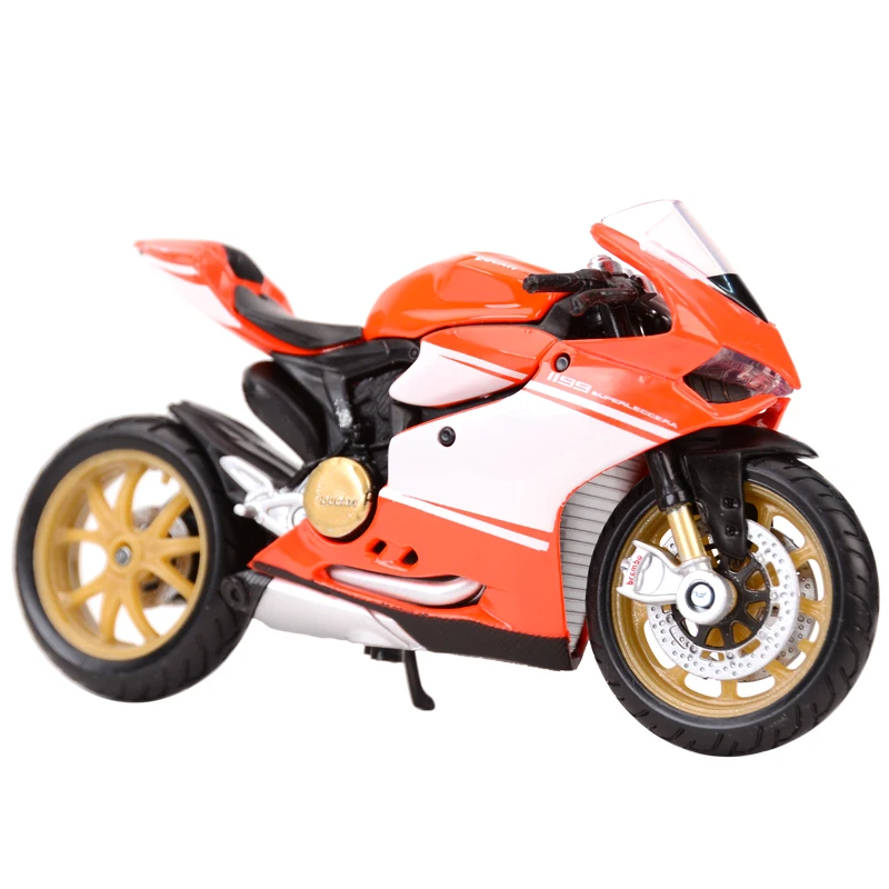 Maisto 1:18 Ducati 1199 Superleggera 2014 statik döküm araçları koleksiyon hobiler motosiklet Model oyuncaklar