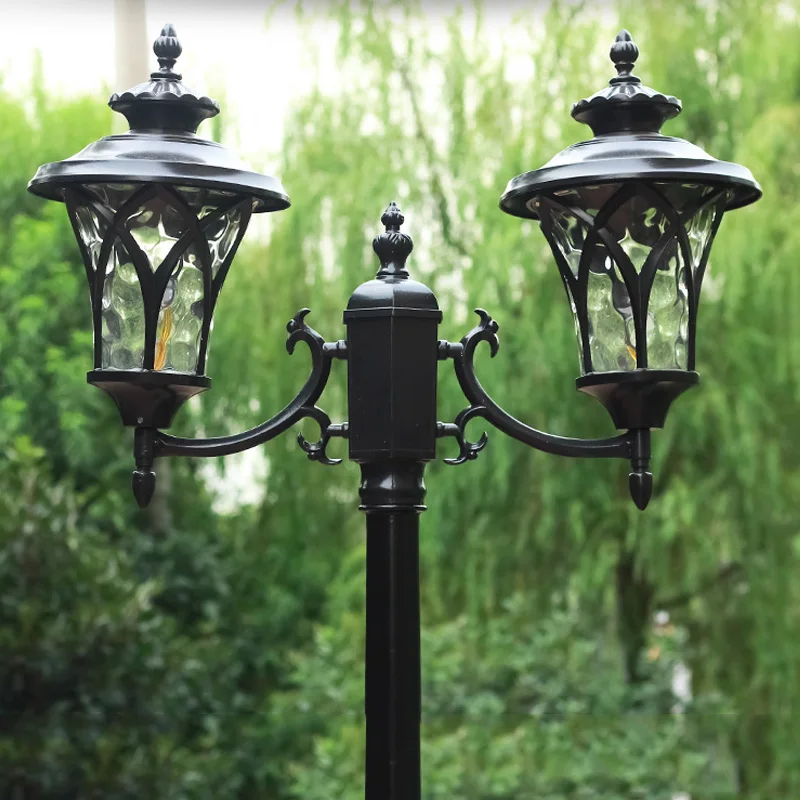 2.2m Nordic Street Lamp Park Square Waterproof Retro Street Lights Garden Villa Courtyard Outdoor Decorative Lighting Fixture