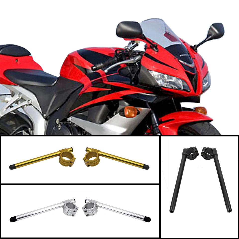 Motorcycle split handlebar Clip On Ons Fork Adjustable Handlebars Kit For Honda CBR600RR CBR600 RR CBR 600RR 2005-2018