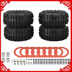 4pcs/set 130*55mm nylon wheel rim tire set beadlock for 1/10 ARRMA 3s&Mega Vorteks Senton Granite Big Rock Typhon etc part