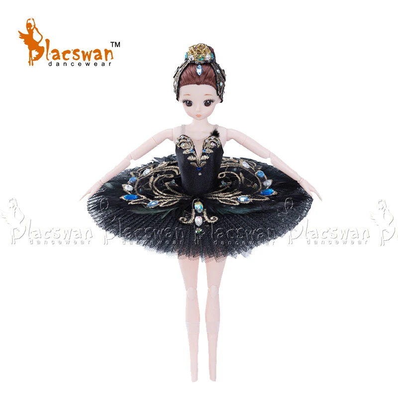 Black Swan Ballerina Doll Swan Lake Rotating Doll Odile in Ballet Costume Dance Company Decorations Girls Room Ornaments AC25