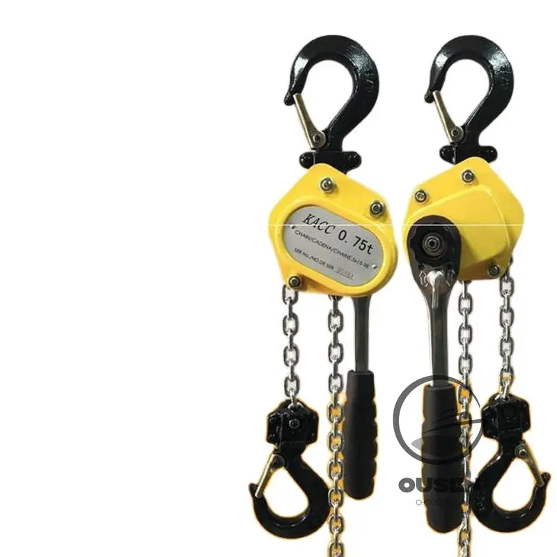 0.25 0.5Ton Mini Hand Chain Hoist Hook Mount Capacity 1.5/3Meter Lift Portable Manual Lever Block Lifting Hand-cranked Gourd