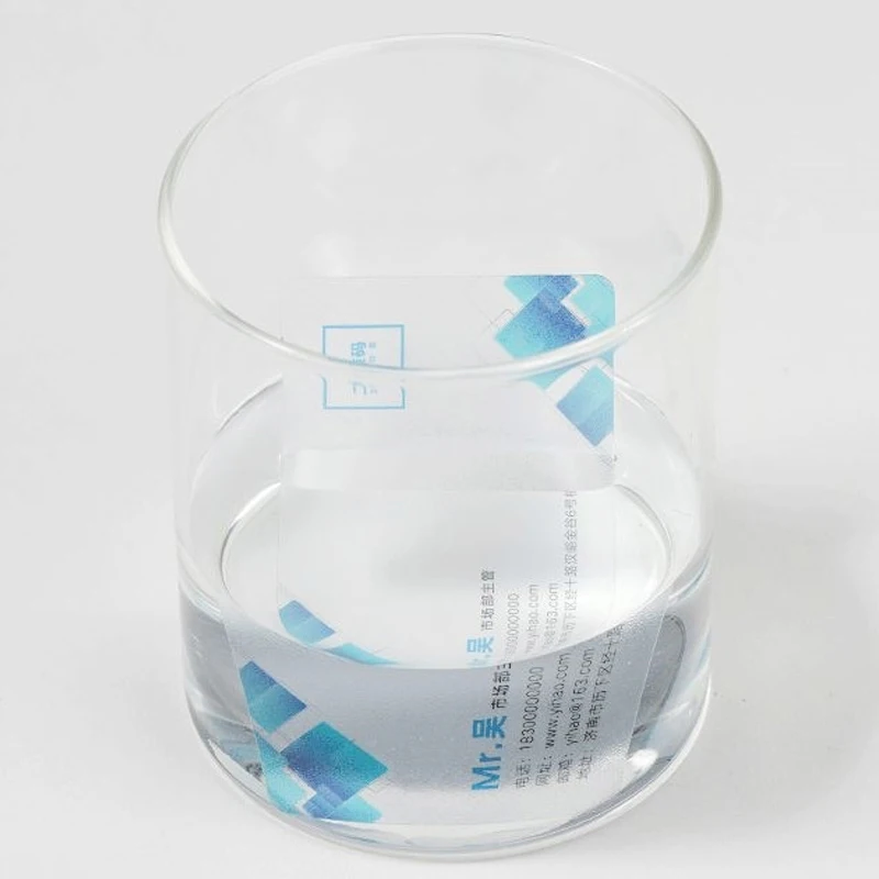 맞춤형 명함 인쇄, 플라스틱 투명 PVC 카드 인쇄, 방수, 이름, 방문 카드 무료 디자인, 200pc, 500pc, 1000pc