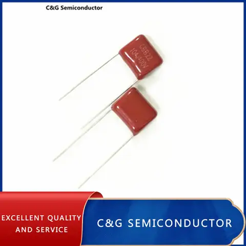 10pcs/50pcs Metallized Film Capacitor CBB 104K 104J 400V CL21 0.1UF 100NF 104