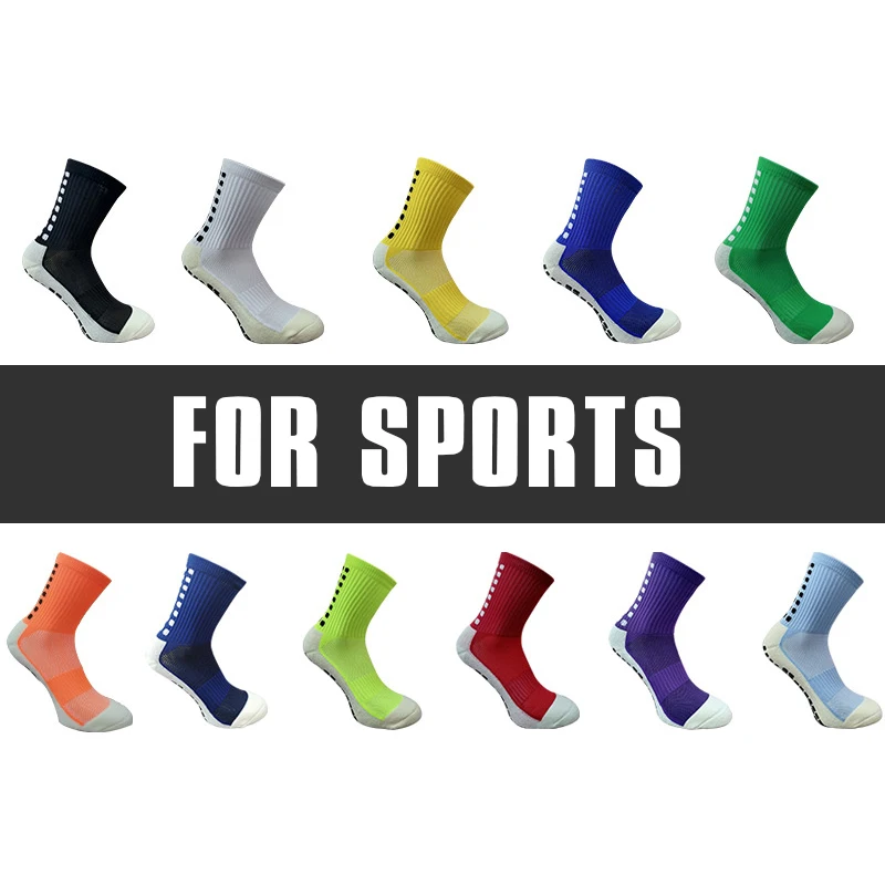 Trusox Anti-Slip Football Socks Adults Kids Non-Skid Towel Bottom Breathable Mid-Tube Trainng Sports Soccer Basketball Socks