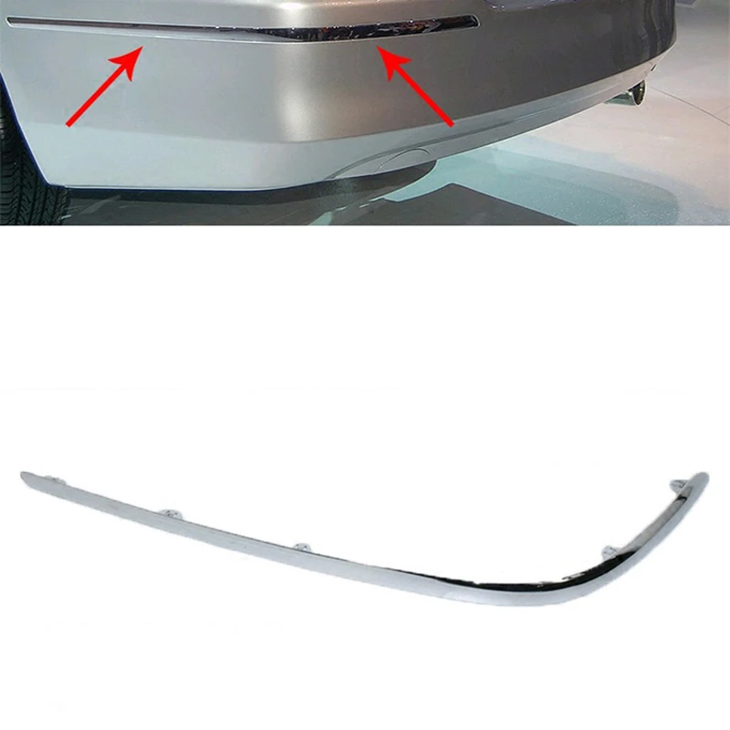 Rear Bumper Trim Chrome Moulding Strip For Honda Accord 2003-2007 Sedan