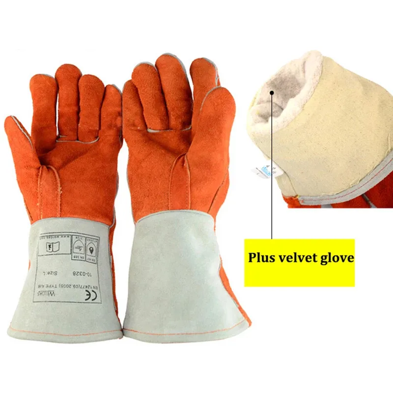 Guantes antimordeduras de cuero grueso, entrenamiento táctico de animales, alimentación para perro, gato, serpiente, águila, mordedura, protección