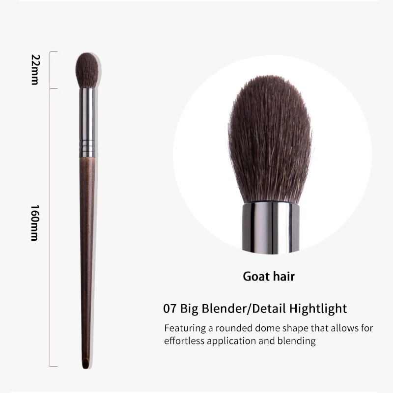 OVW Precise Highlight Brush Large Make up Shadow Base Brush Goat Hair Professional Cosmetic Tools Set  1pcs