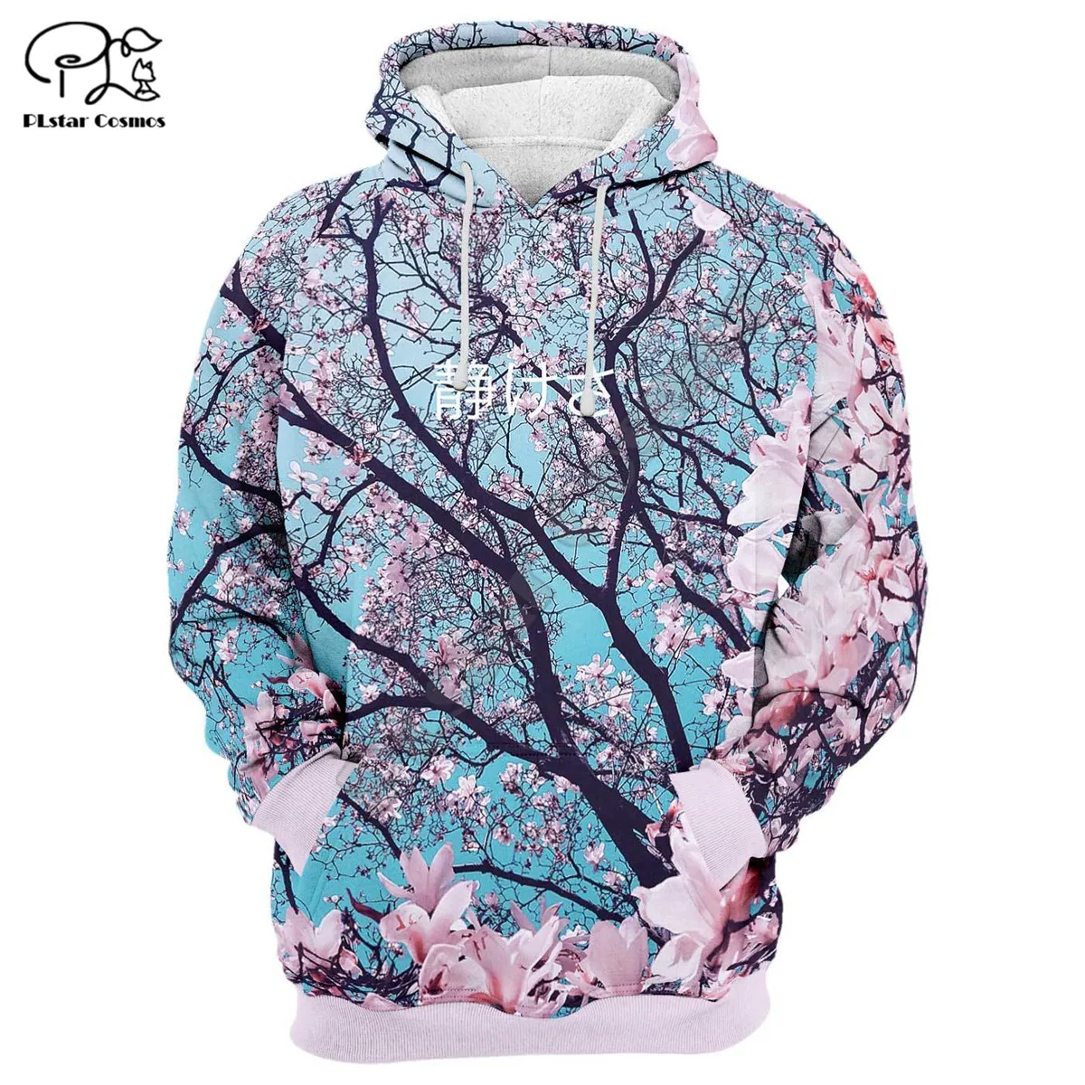 Cherry-Blossom-Hoodie hoodies 3D printed Sweatshirt Hoodie Harajuku Autumn Streetwear women for men Casual Tracksuit